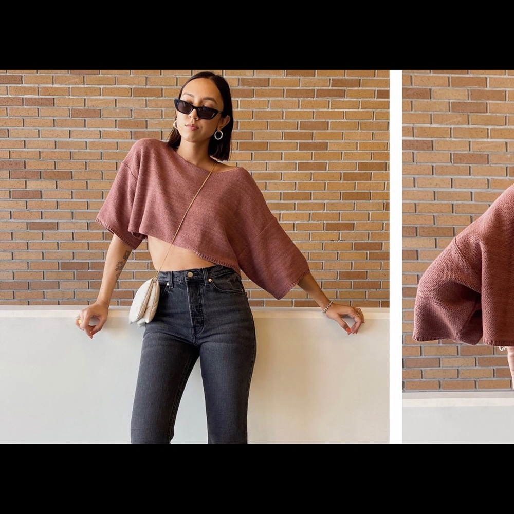 UO Atlantic East West Tee Mauve